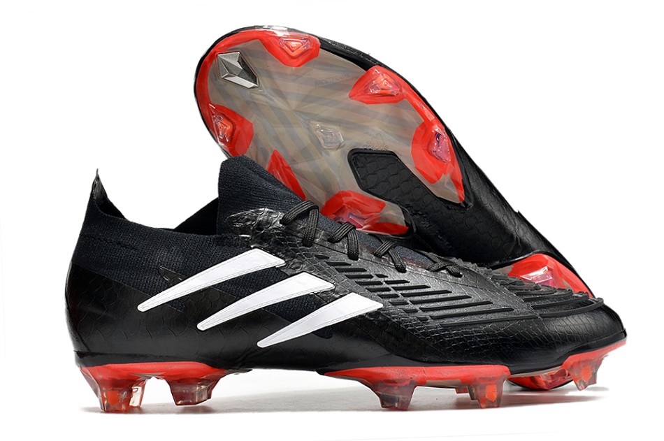 Adidas Predator Edge.1 Low FG - noir blanc rouge